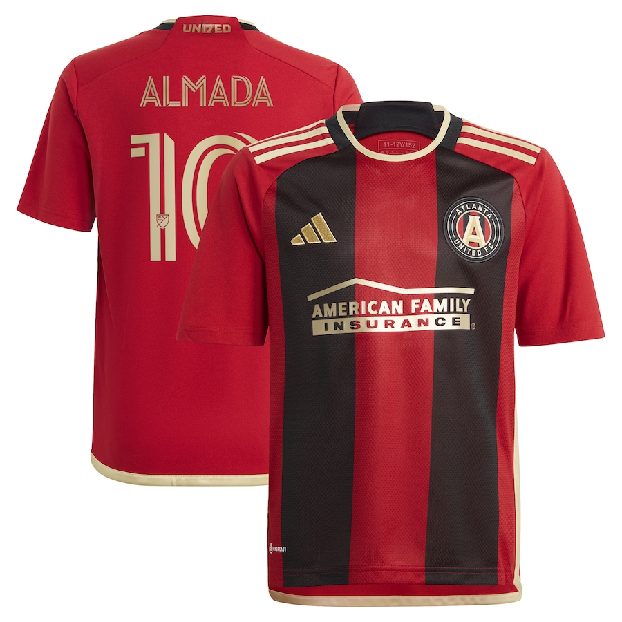 Youth Atlanta United FC Thiago Almada adidas Black 2023 The 17s' Kit Replica Jersey - ujerseystore