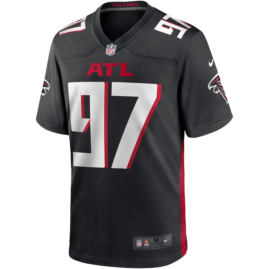 Men's Atlanta Falcons Grady Jarrett Nike Black Game Player Jersey - ujerseystore