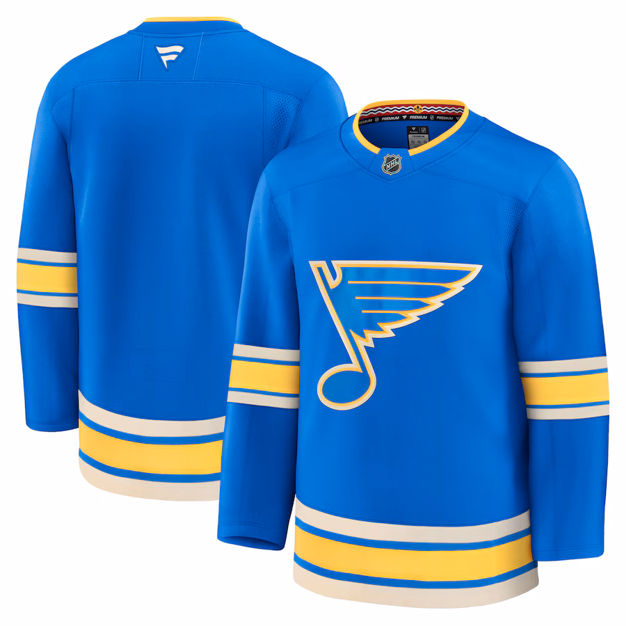 Men's St. Louis Blues Fanatics Blue Alternate Premium Jersey - ujerseystore