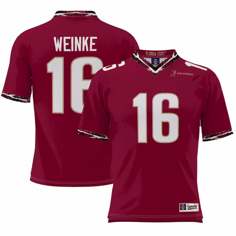Chris Weinke Florida State Seminoles Youth Heisman Football Jersey - Garnet - ujerseystore