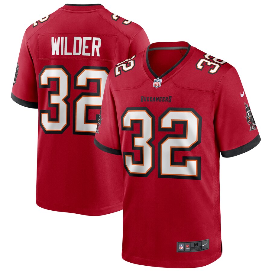 Men's Tampa Bay Buccaneers James Wilder Nike Red Game Retired Player Jersey - ujerseystore