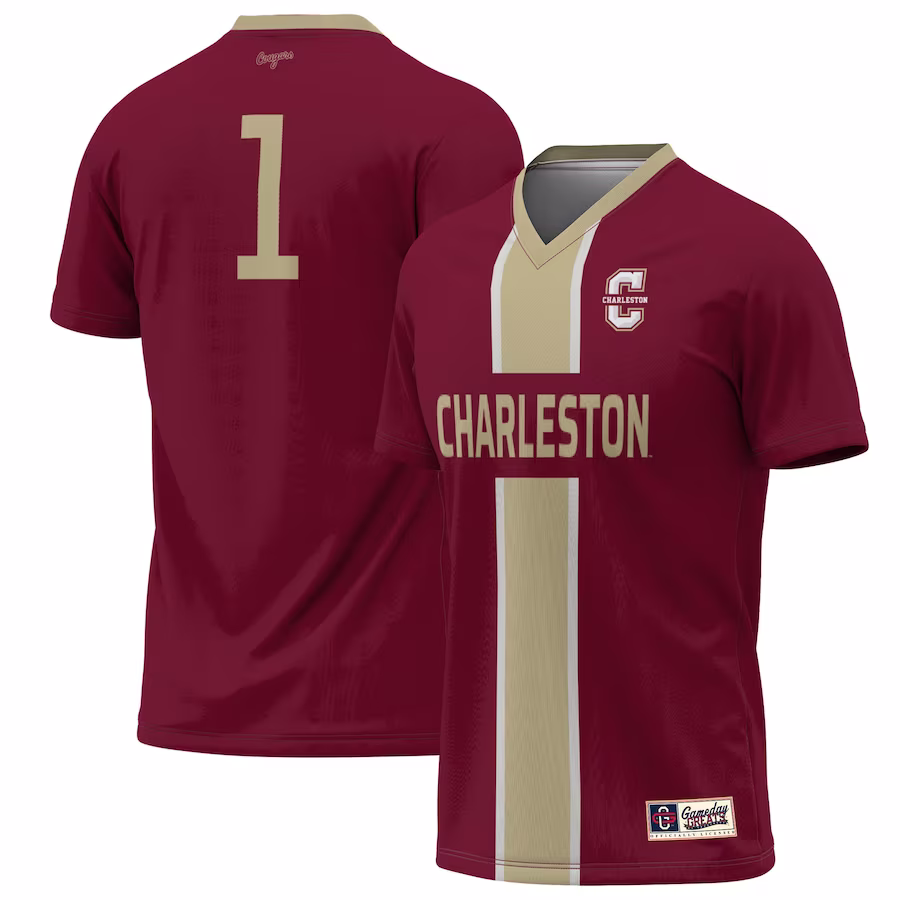 #1 Charleston Cougars GameDay Greats Youth Lightweight Men's Soccer Jersey - Maroon - ujerseystore