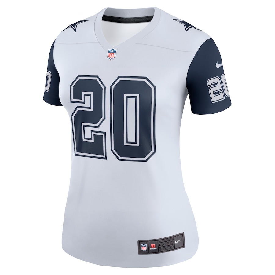 Women's Dallas Cowboys Tony Pollard Nike White Alternate Legend Jersey - ujerseystore