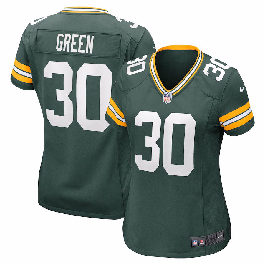 Women's Green Bay Packers Ahman Green Nike Green Team Retired Player Game Jersey - ujerseystore