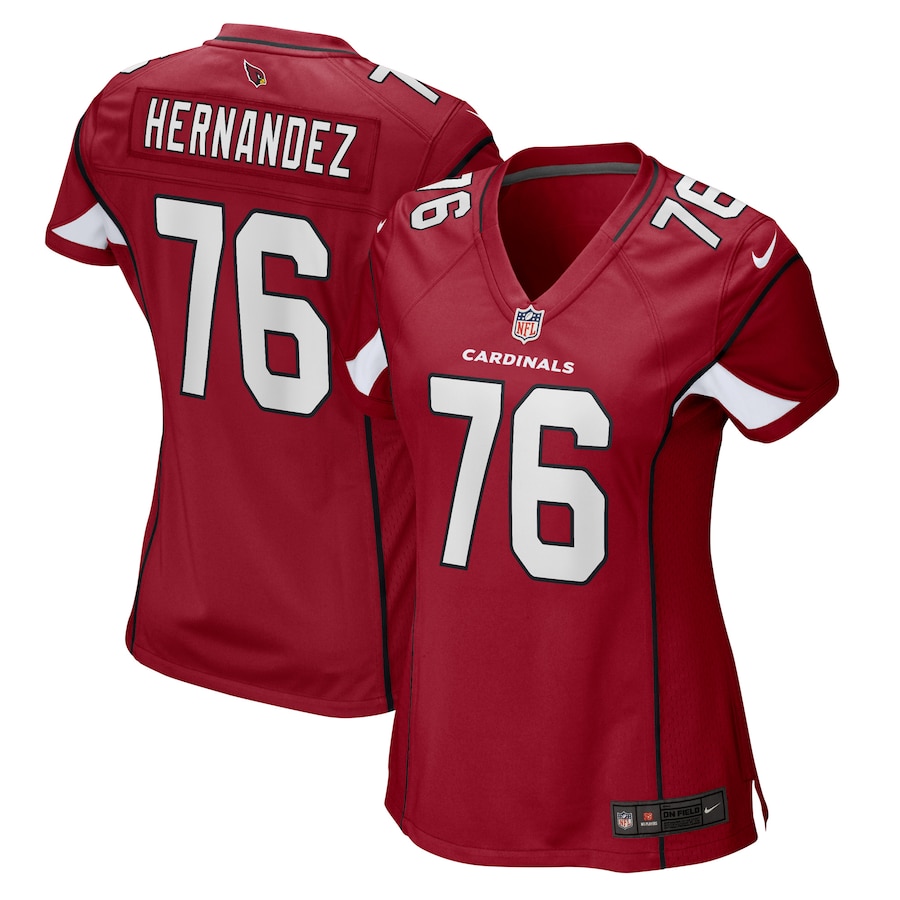 Women's Arizona Cardinals Will Hernandez Nike Cardinal Game Player Jersey - ujerseystore