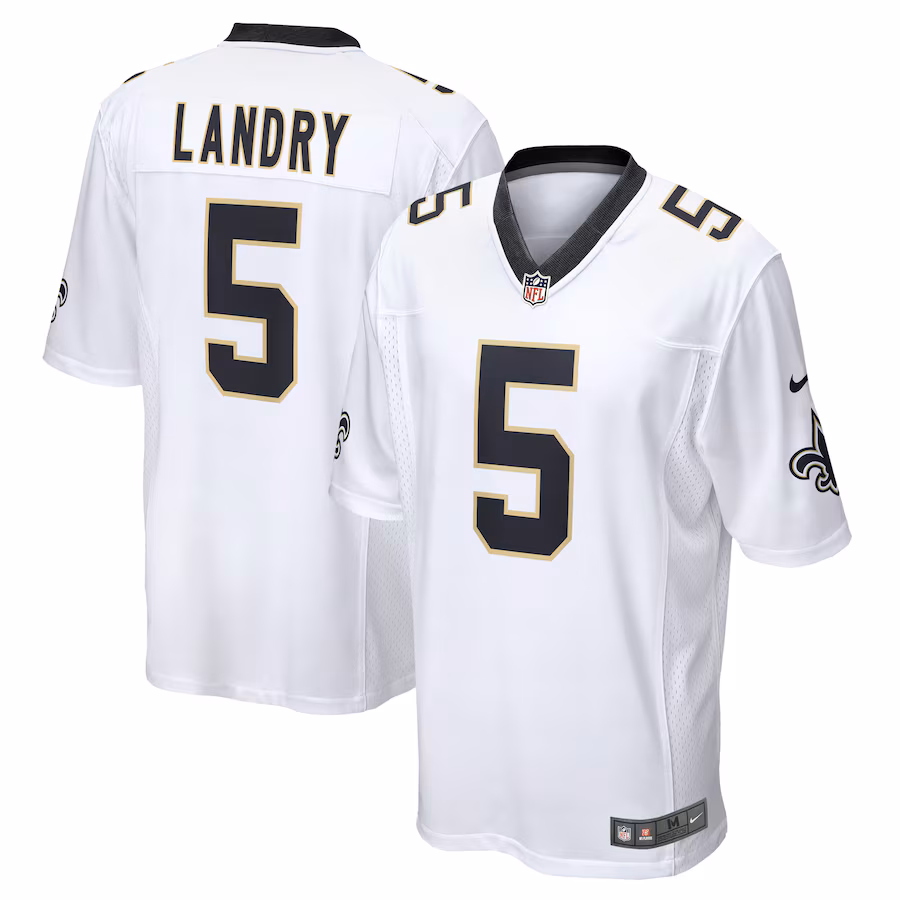 Men's New Orleans Saints Jarvis Landry Nike White Player Game Jersey - ujerseystore