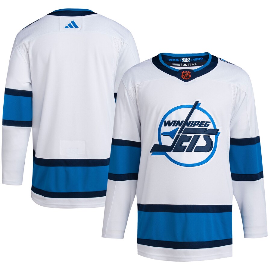 Men's Winnipeg Jets adidas White Reverse Retro 2.0 Authentic Blank Jersey - ujerseystore