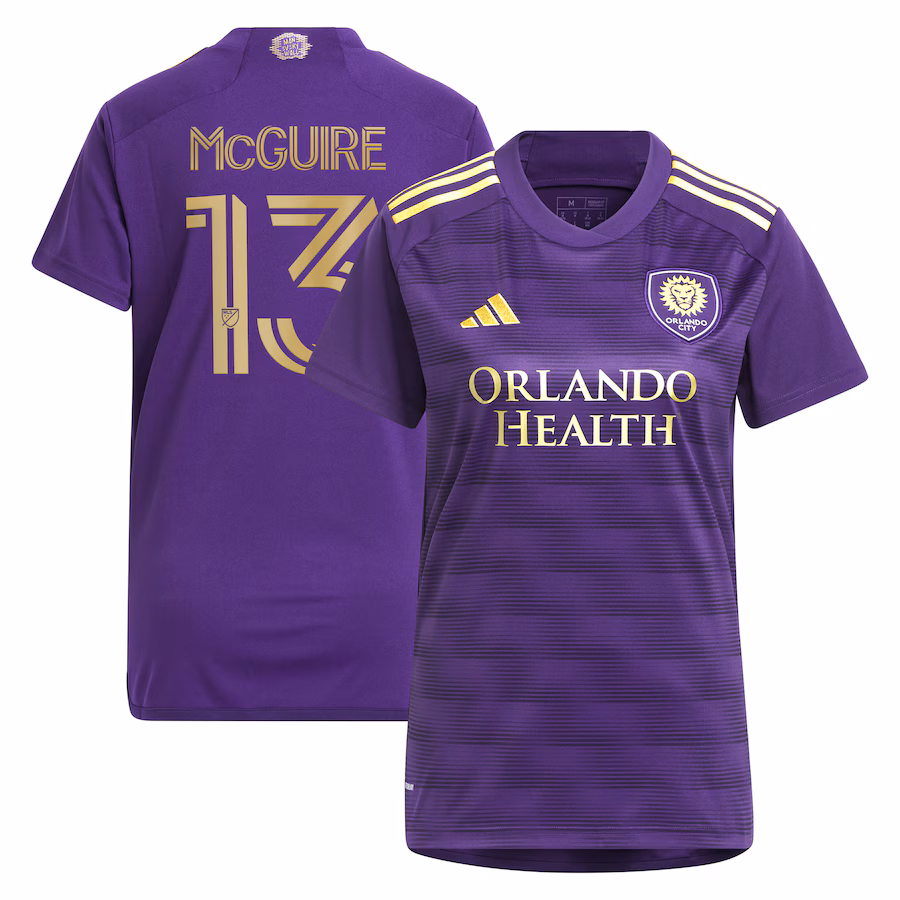 Women's Orlando City SC Duncan McGuire adidas Purple 2024 The Wall Kit Replica Player Jersey - ujerseystore