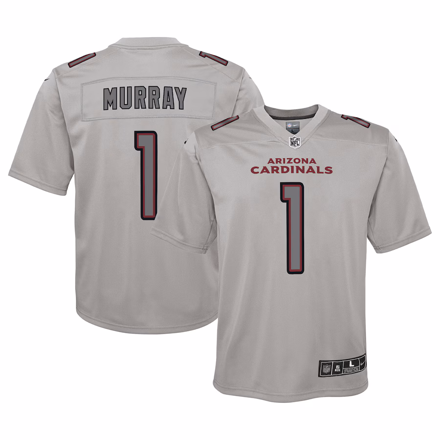 Youth Arizona Cardinals Kyler Murray Nike Gray Atmosphere Game Jersey - ujerseystore