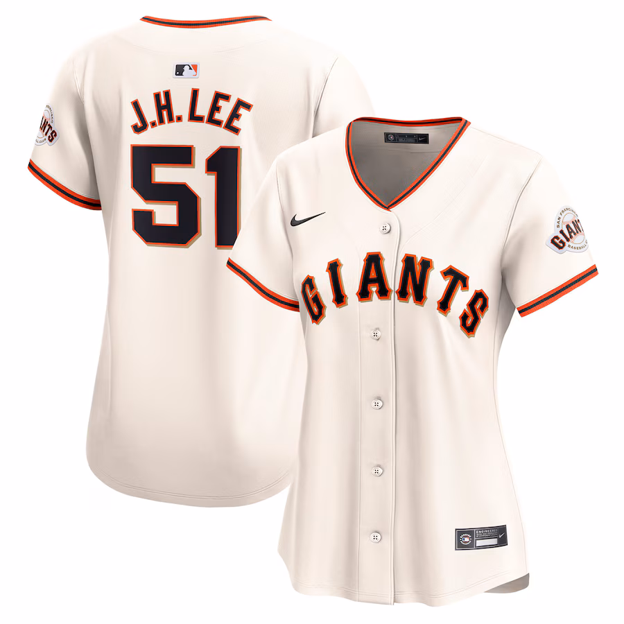 Women's San Francisco Giants Jung Hoo Lee Nike Cream Home Limited Player Jersey - ujerseystore