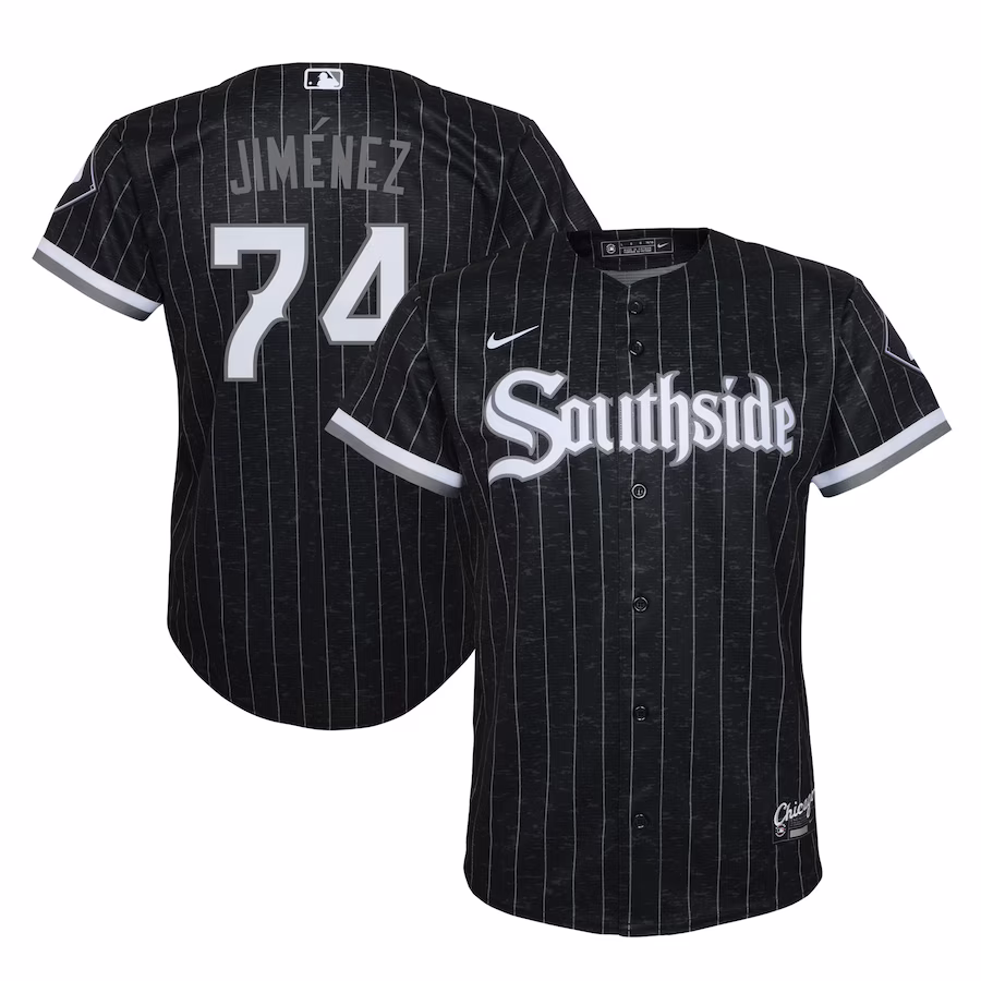 Youth Chicago White Sox Eloy Jimenez Nike Black City Connect Replica Player Jersey - ujerseystore