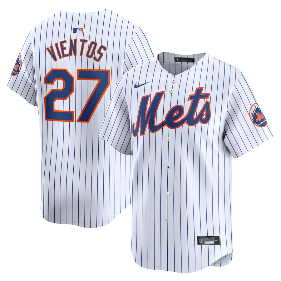 Men's New York Mets Mark Vientos Nike White Home Limited Player Jersey - ujerseystore