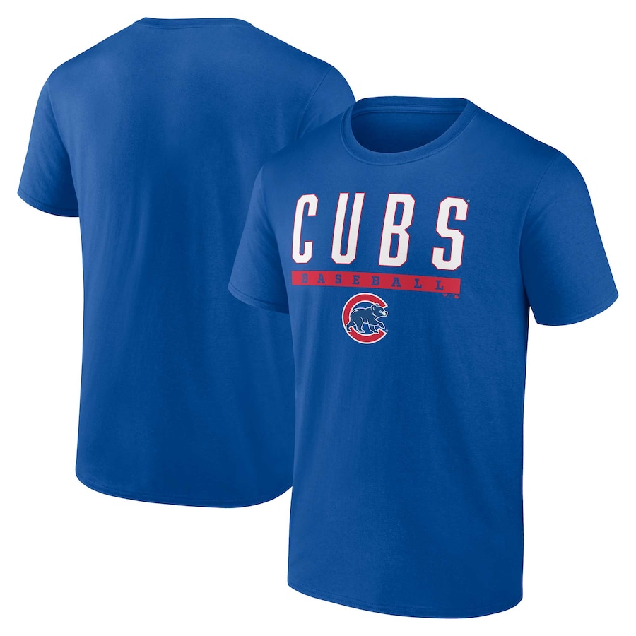 Men's Chicago Cubs Fanatics Royal Power Hit T-Shirt - ujerseystore