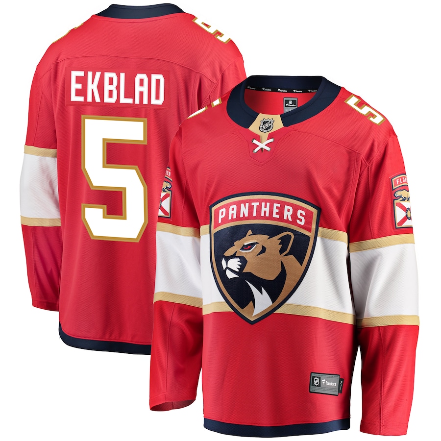 Men's Florida Panthers Aaron Ekblad Fanatics Branded Red Breakaway Player Jersey - ujerseystore