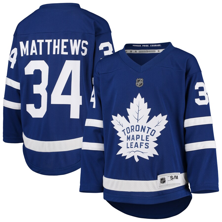 Youth Toronto Maple Leafs Auston Matthews Blue Home Replica Player Jersey - ujerseystore