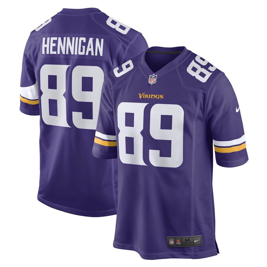 Men's Minnesota Vikings Thomas Hennigan Nike Purple Game Player Jersey - ujerseystore