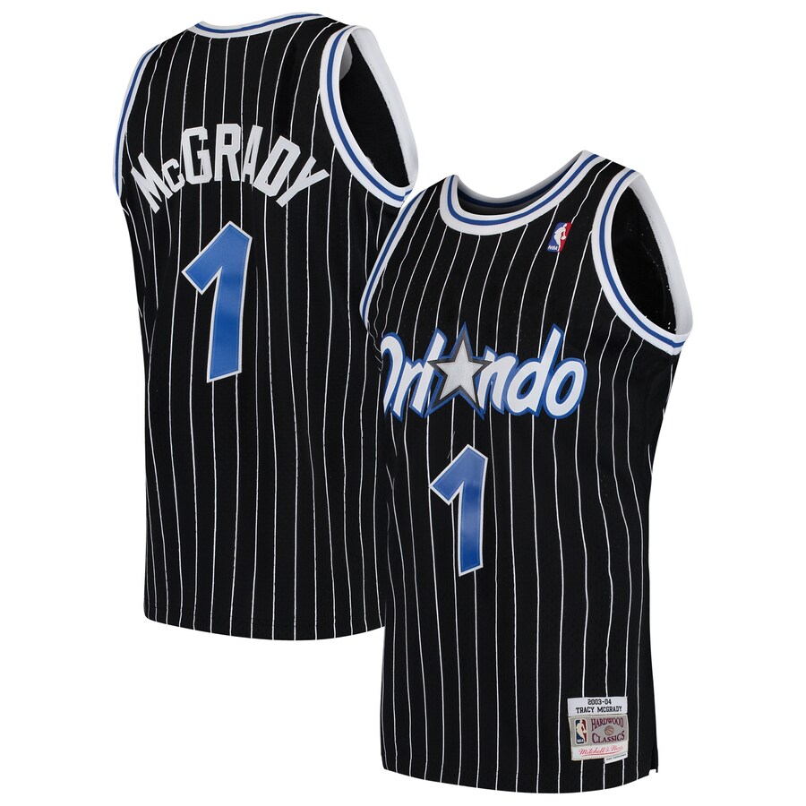 Men's Orlando Magic Tracy McGrady Mitchell & Ness Black Hardwood Classics Swingman Jersey - ujerseystore
