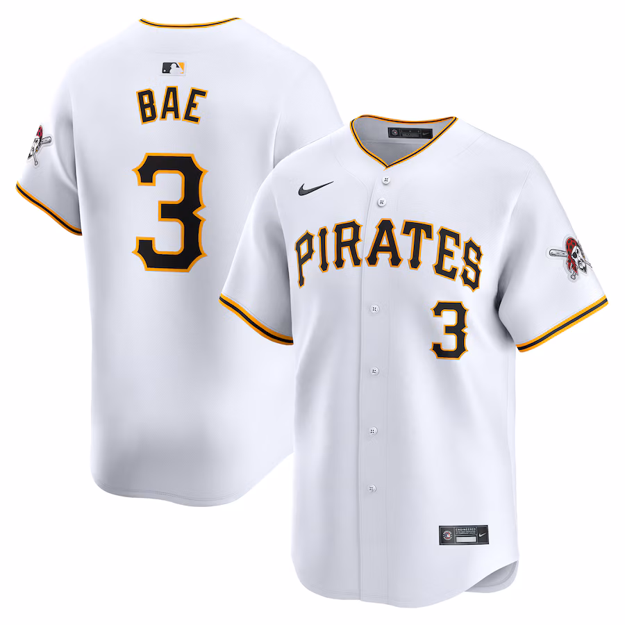 Men's Pittsburgh Pirates Ji-Hwan Bae Nike White Home Limited Player Jersey - ujerseystore