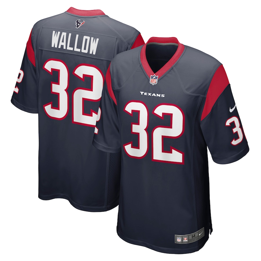 Men's Houston Texans Garret Wallow Nike Navy Game Jersey - ujerseystore