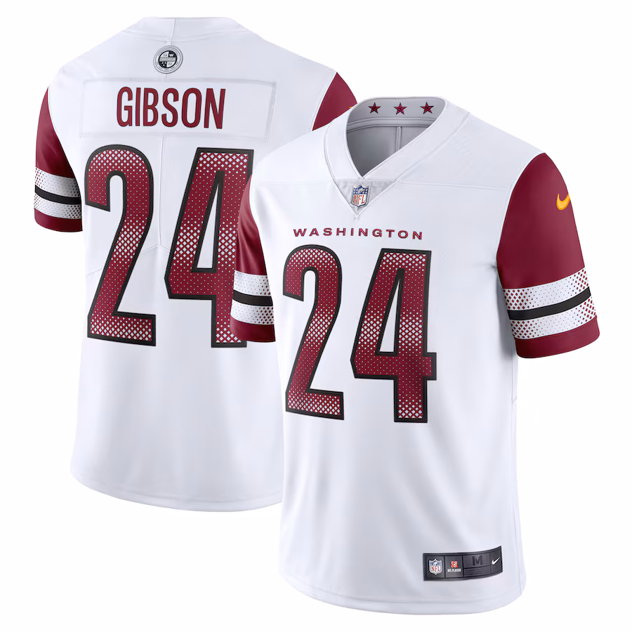 Men's Washington Commanders Antonio Gibson Nike White Vapor Limited Jersey - ujerseystore