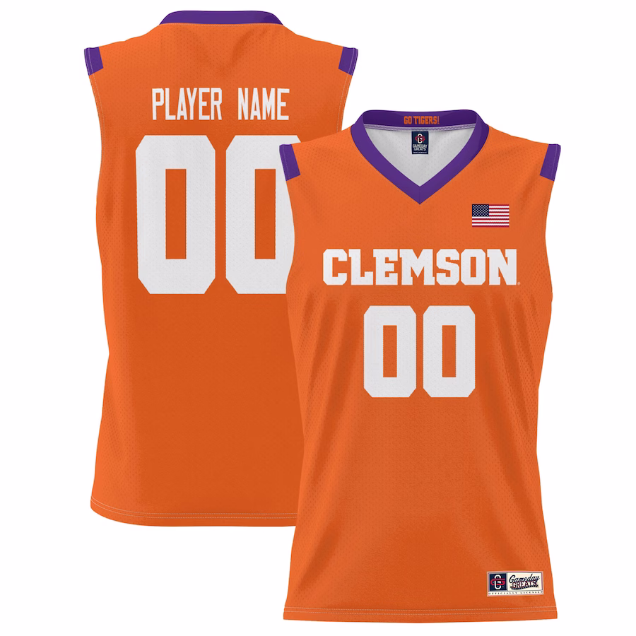 Clemson Tigers GameDay Greats Youth NIL Pick-A-Player Lightweight Basketball Jersey - Orange - ujerseystore