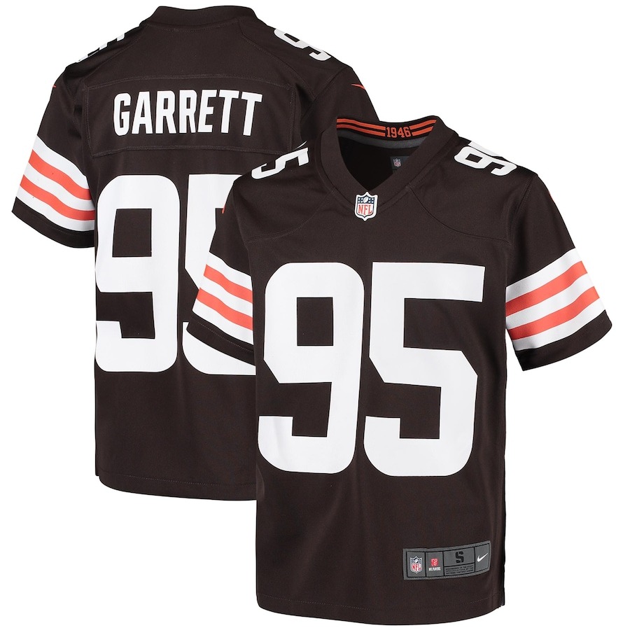 Youth Cleveland Browns Myles Garrett Nike Brown Game Jersey - ujerseystore