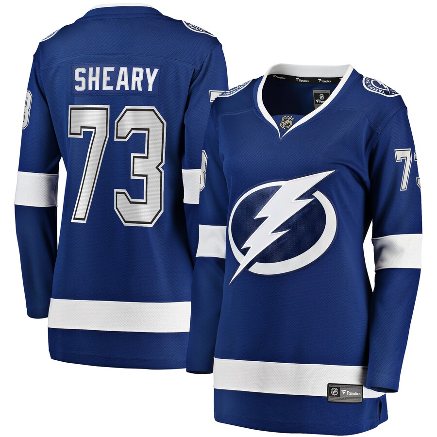 Women's Tampa Bay Lightning Conor Sheary Fanatics Branded Blue Home Breakaway Player Jersey - ujerseystore