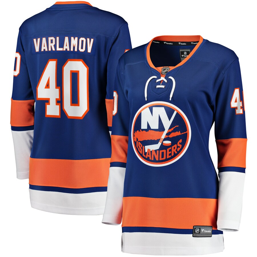 Women's New York Islanders Semyon Varlamov Fanatics Branded Royal Home Breakaway Jersey - ujerseystore