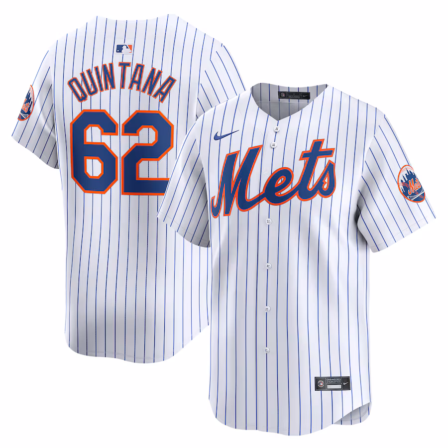 Men's New York Mets Jose Quintana Nike White Home Limited Player Jersey - ujerseystore