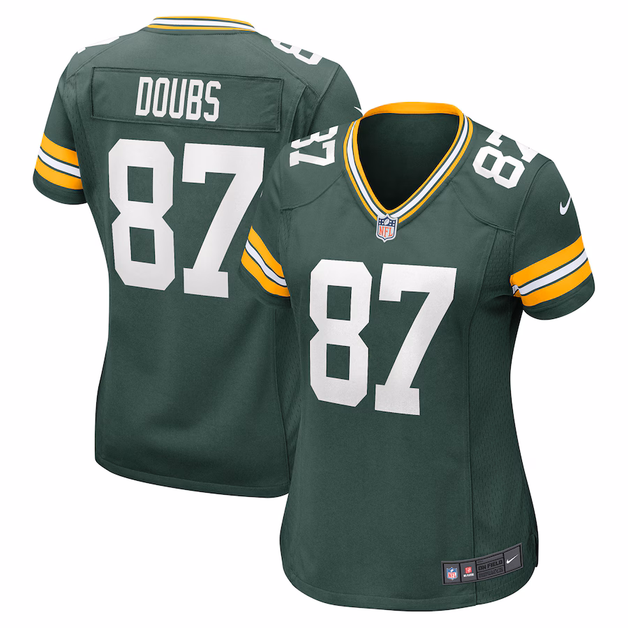 Women's Green Bay Packers Romeo Doubs Nike Green Player Game Jersey - ujerseystore