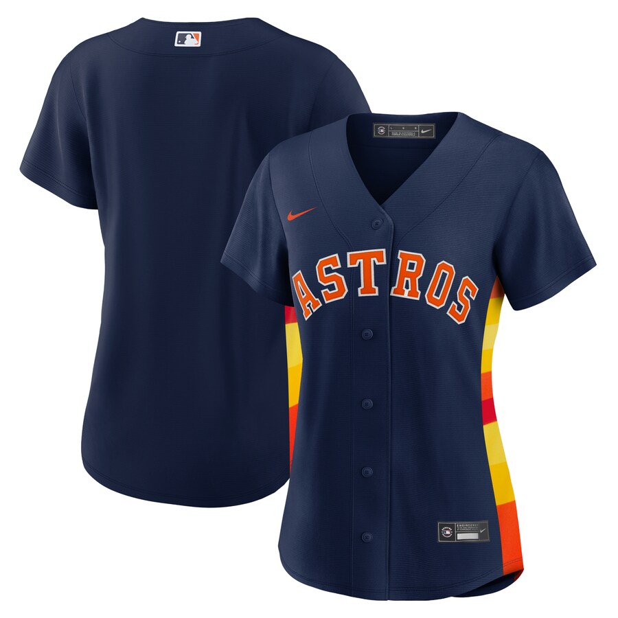 Women's Houston Astros Nike Navy Alternate Replica Team Jersey - ujerseystore