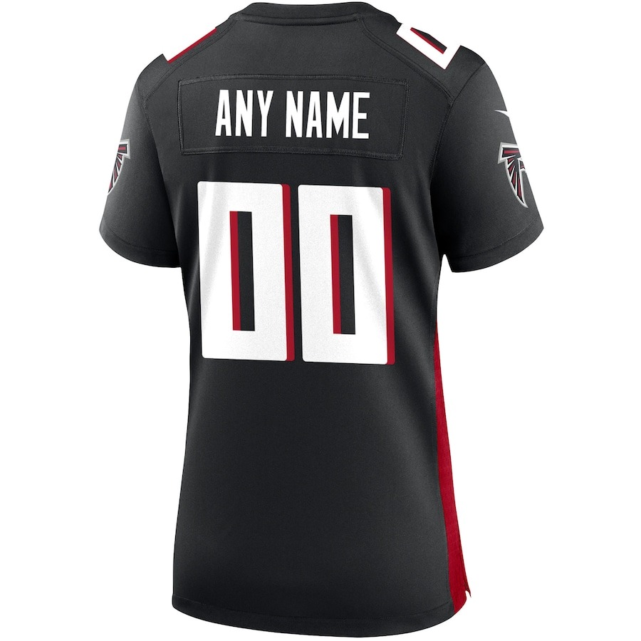Women's Nike Atlanta Falcons Black Custom Game Jersey - ujerseystore