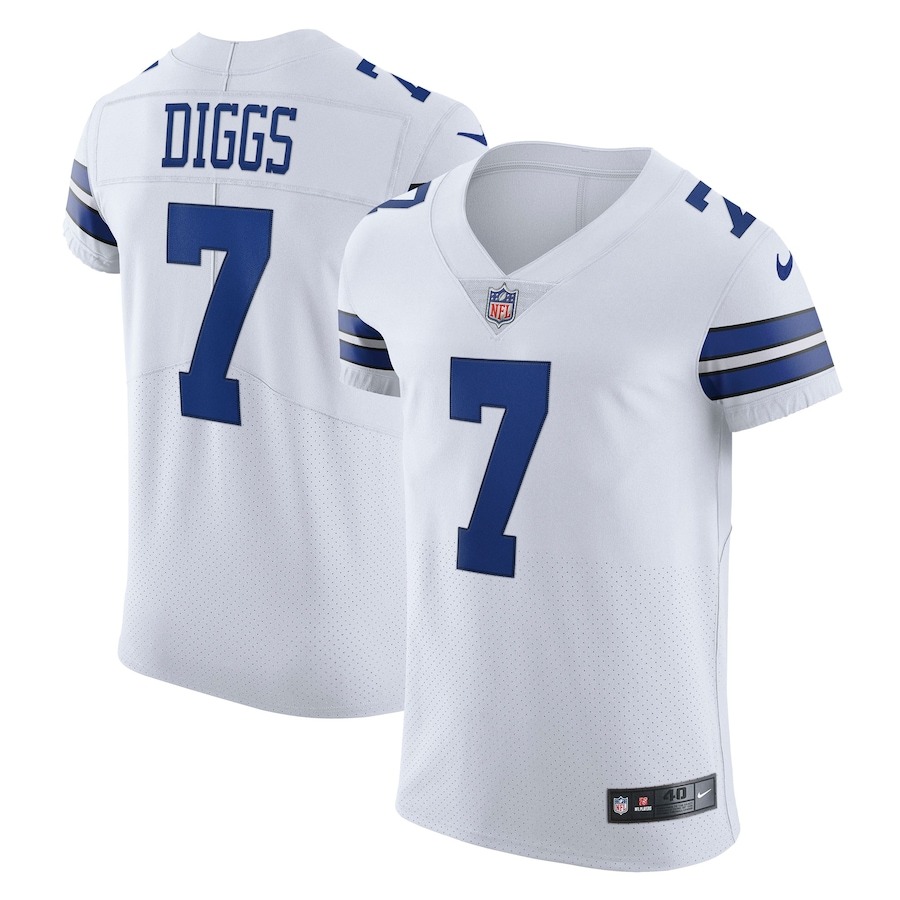 Men's Dallas Cowboys Trevon Diggs Nike White Vapor Elite Jersey - ujerseystore