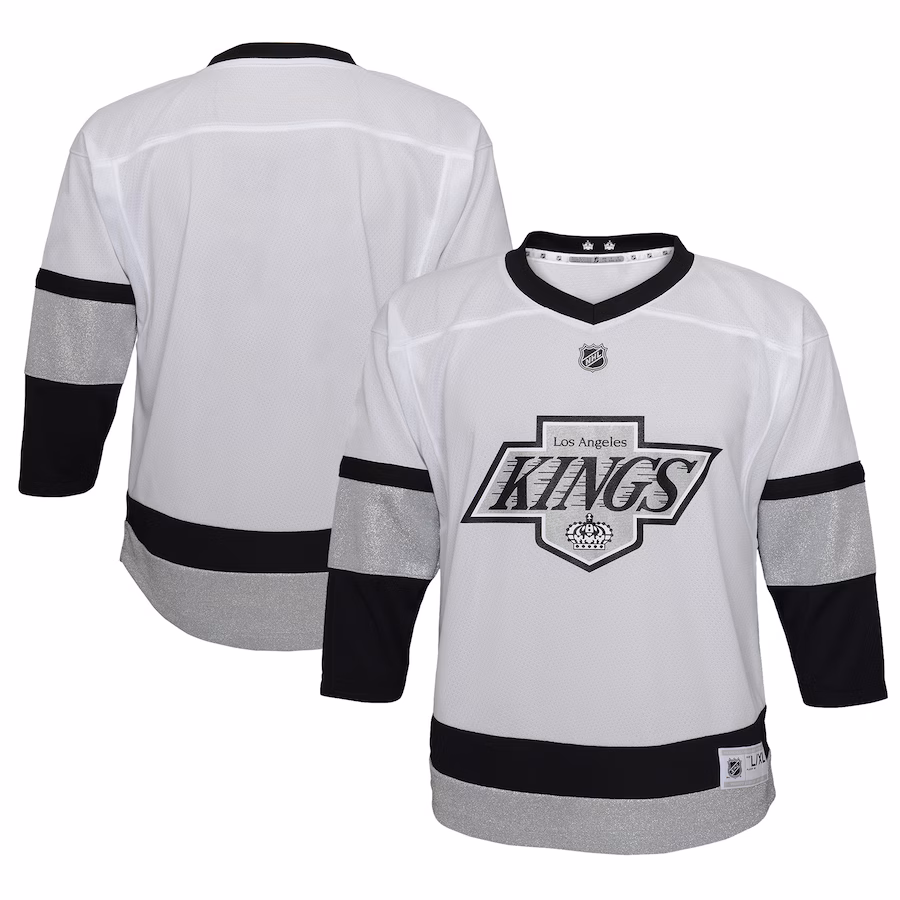 Youth Los Angeles Kings White 2021/22 Alternate Replica Jersey - ujerseystore
