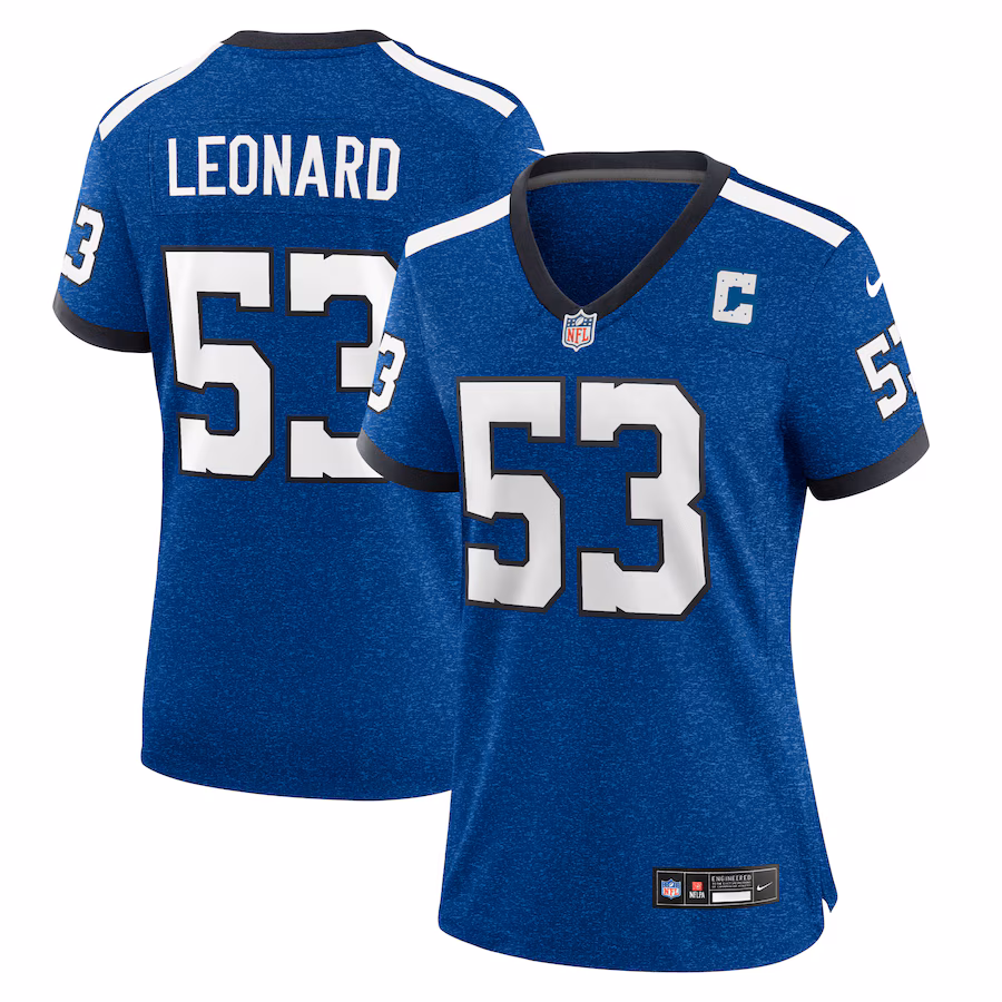 Women's Indianapolis Colts Shaquille Leonard Nike Blue Player Jersey - ujerseystore