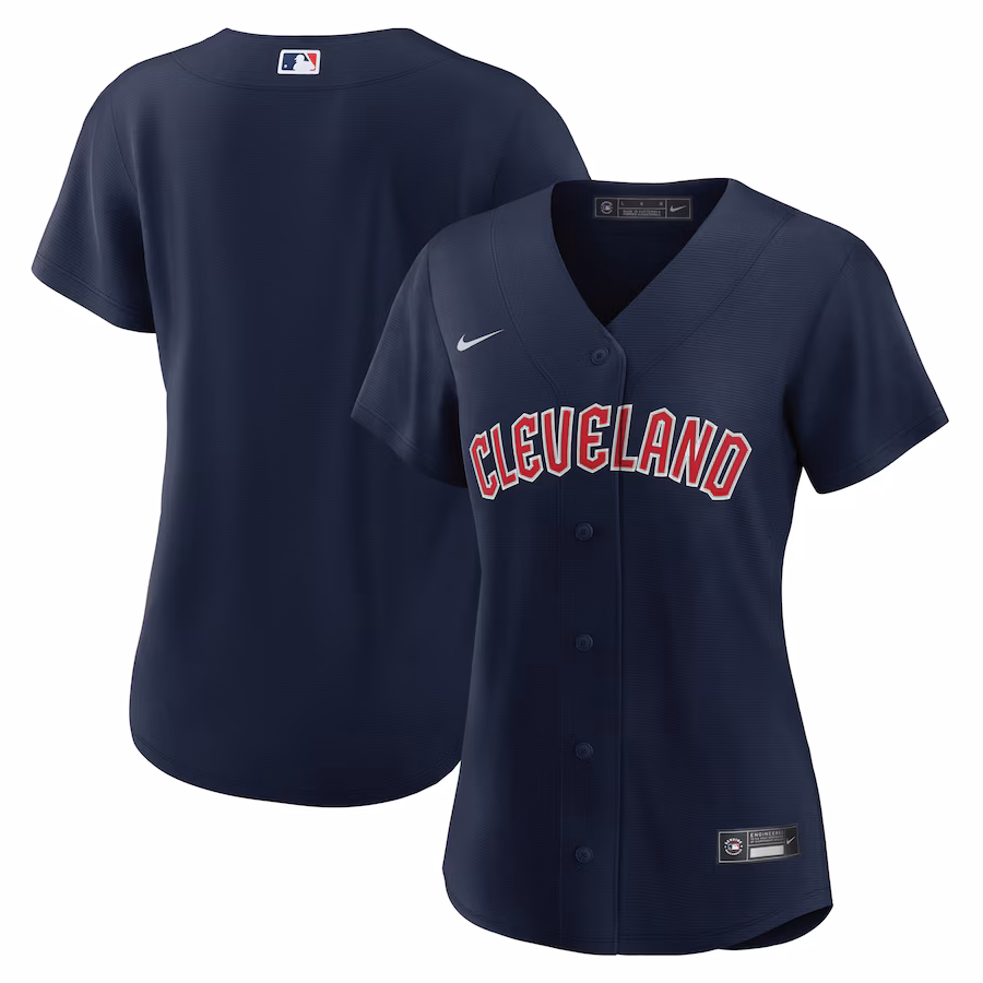Women's Cleveland Guardians Nike Navy Alternate Official Replica Jersey - ujerseystore