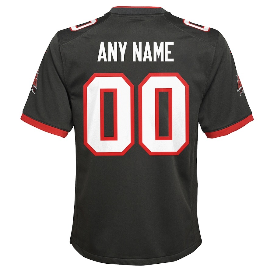 Youth Tampa Bay Buccaneers Nike Pewter Alternate Custom Game Jersey - ujerseystore