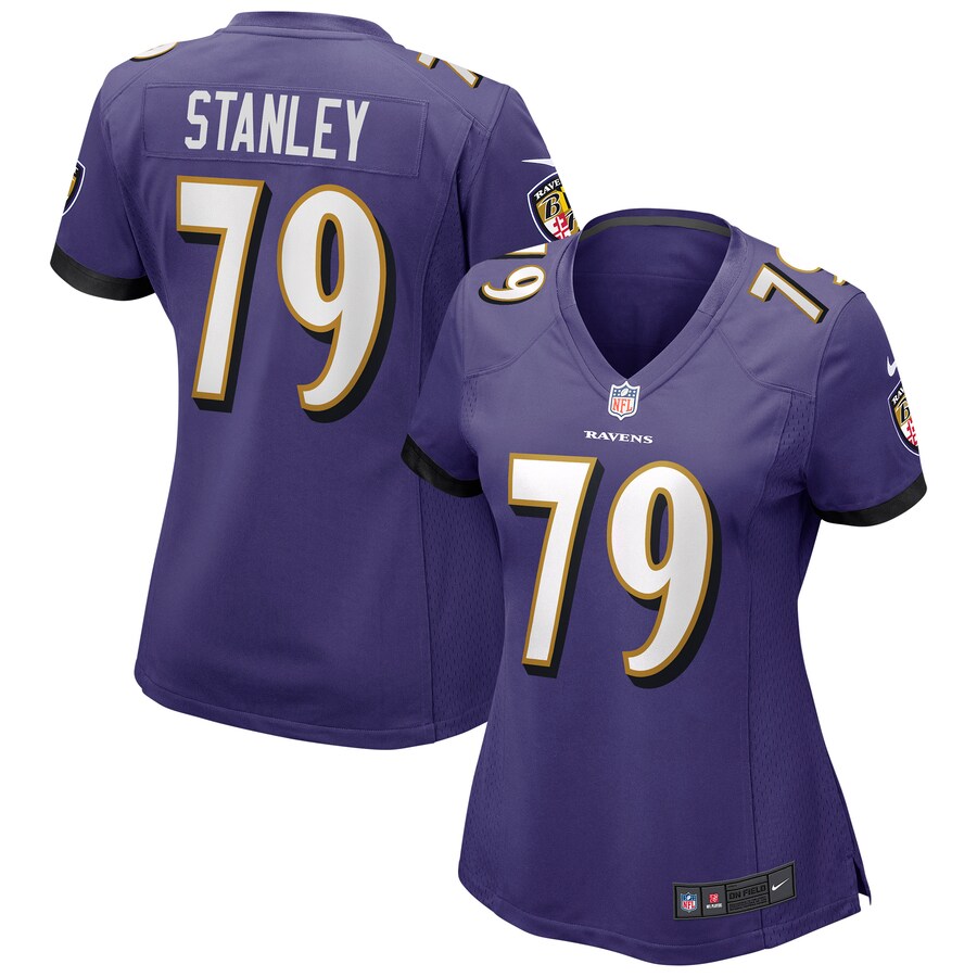 Women's Baltimore Ravens Ronnie Stanley Nike Purple Game Jersey - ujerseystore