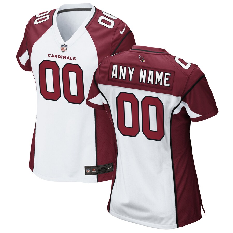 Women's Nike White Arizona Cardinals Custom Game Jersey - ujerseystore