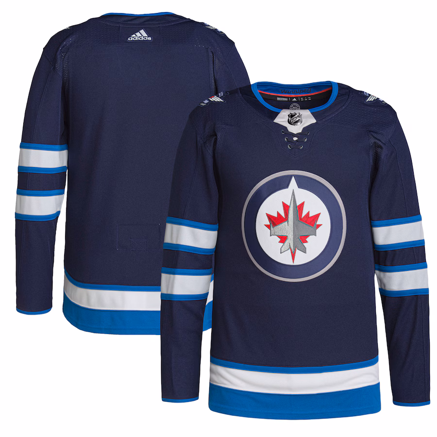 Men's Winnipeg Jets adidas Navy Home Authentic Jersey - ujerseystore