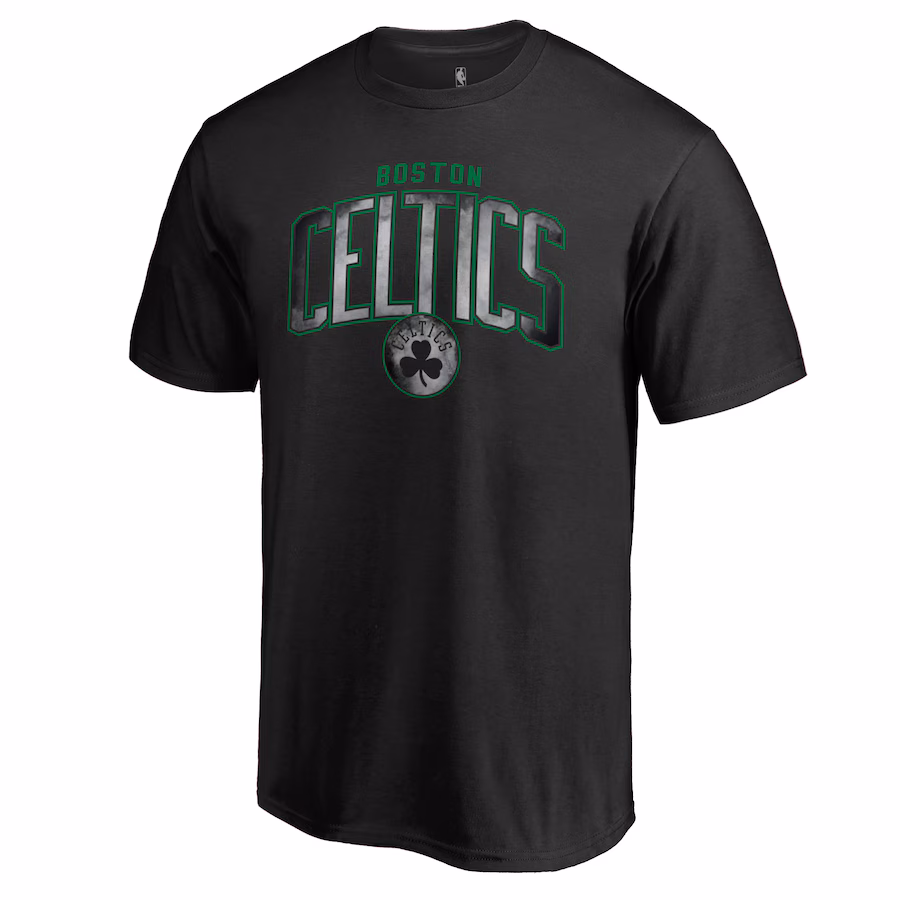 Men's Boston Celtics Black Arch Smoke T-Shirt - ujerseystore