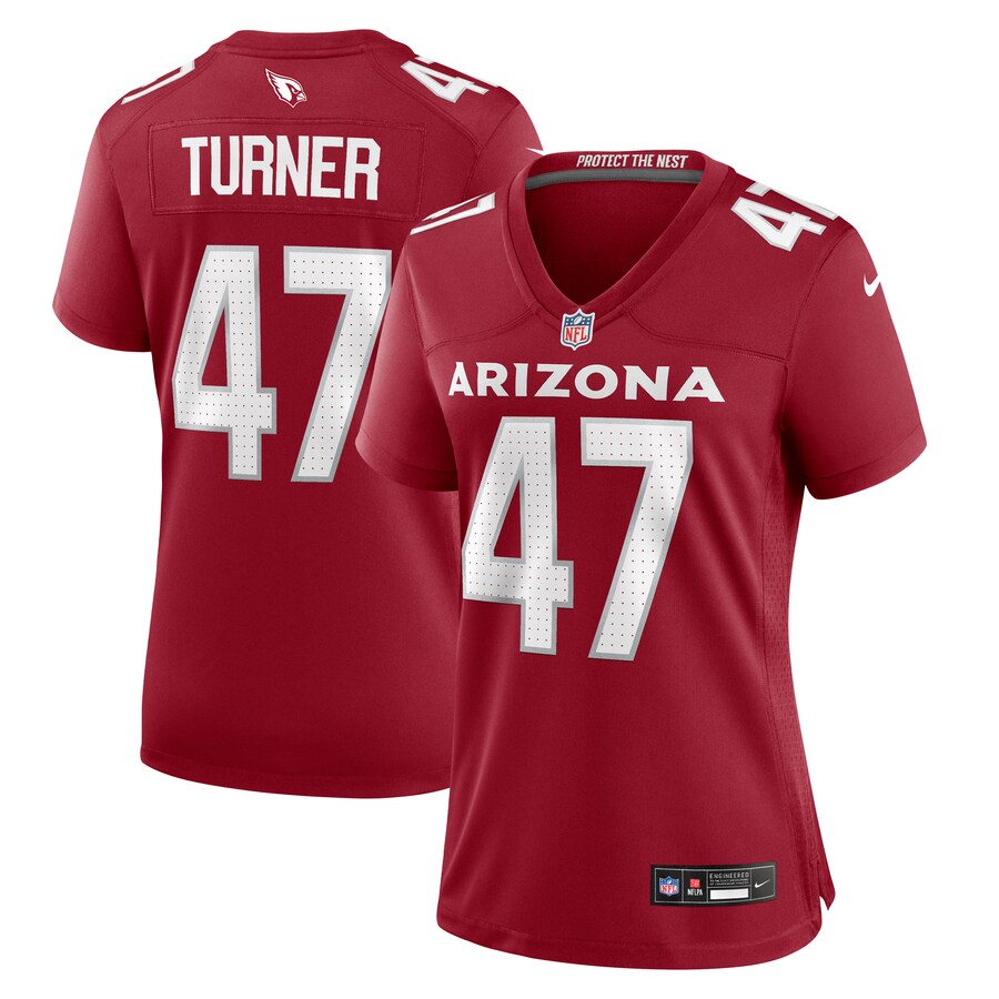 Women's Arizona Cardinals Ezekiel Turner Nike  Cardinal Team Game Jersey - ujerseystore