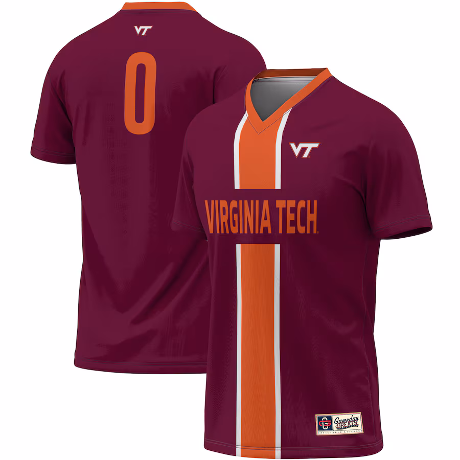 Unisex ProSphere #1 Maroon Virginia Tech Hokies Lightweight Soccer Jersey - ujerseystore