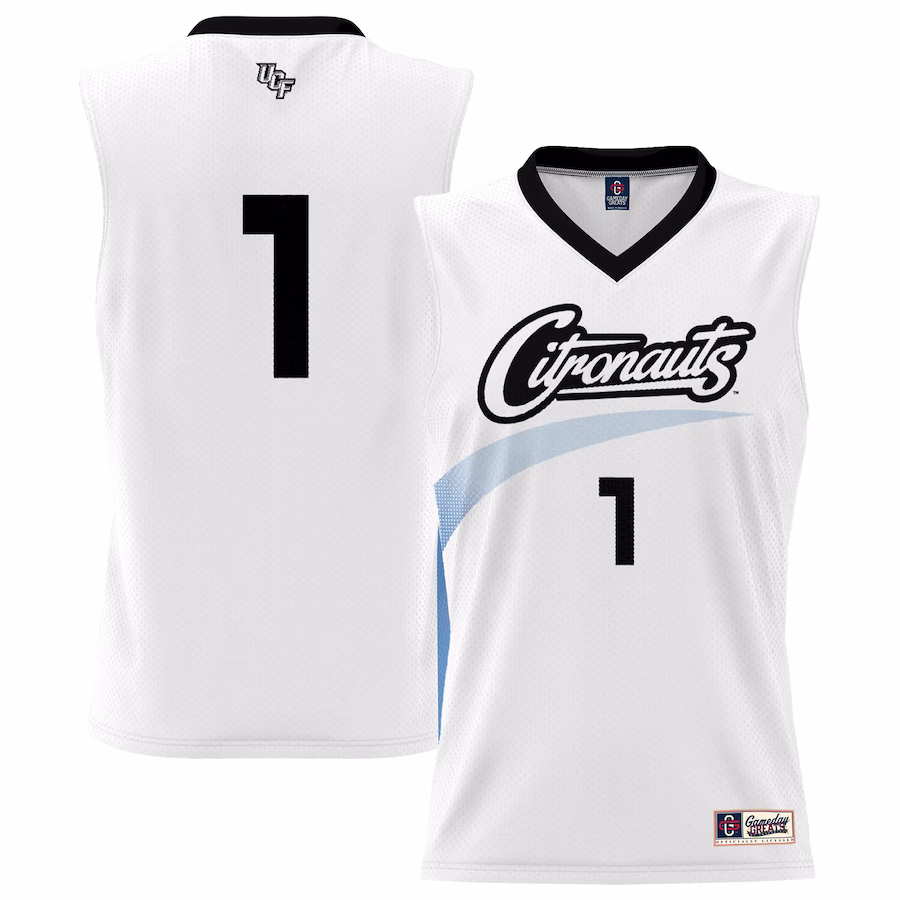 #1  UCF Knights GameDay Greats  Lightweight Basketball Jersey - White - ujerseystore