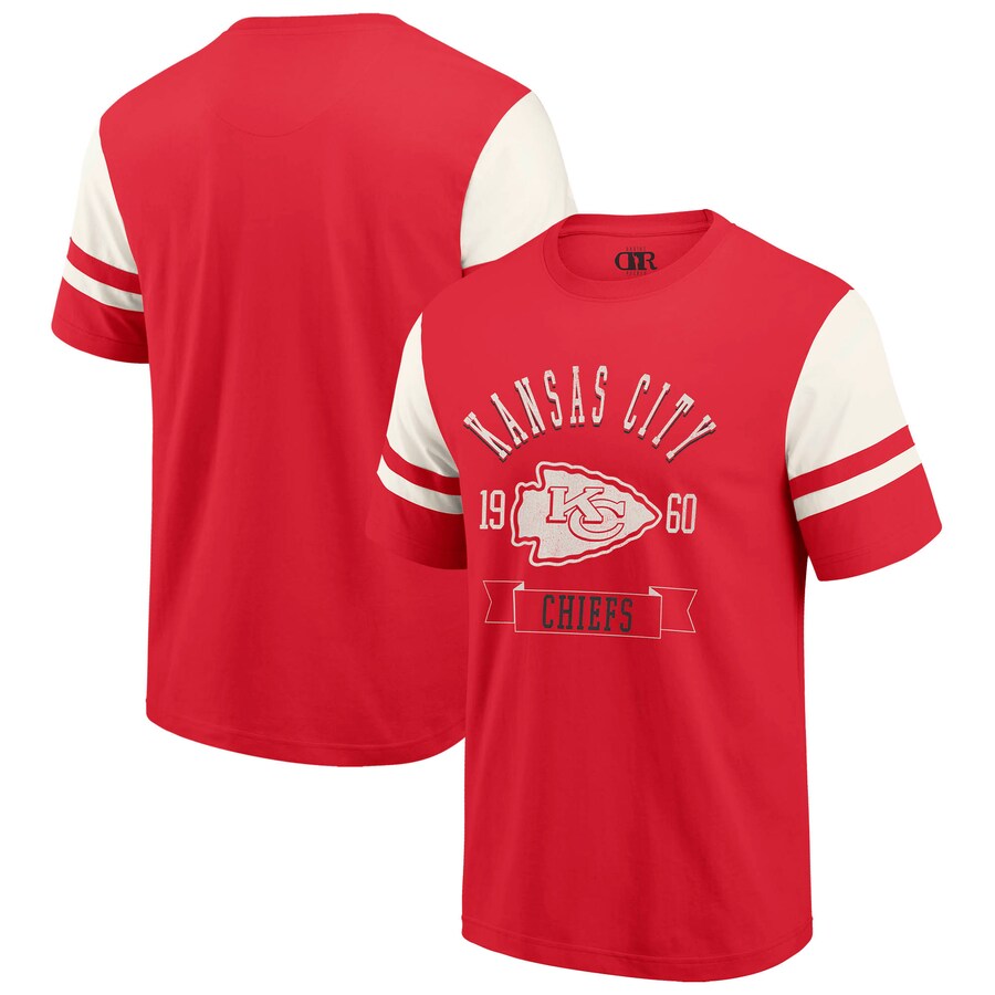Men's Kansas City Chiefs  Darius Rucker Collection by Fanatics Red Football T-Shirt - ujerseystore