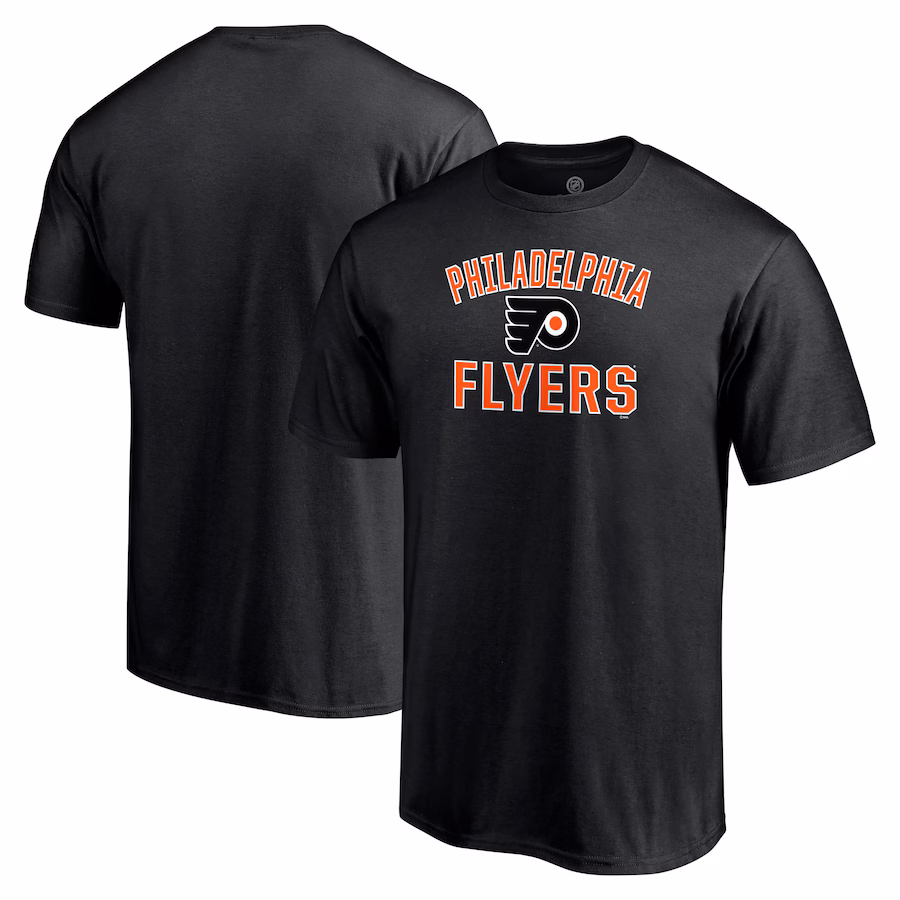 Men's Philadelphia Flyers Black Victory Arch T-Shirt - ujerseystore