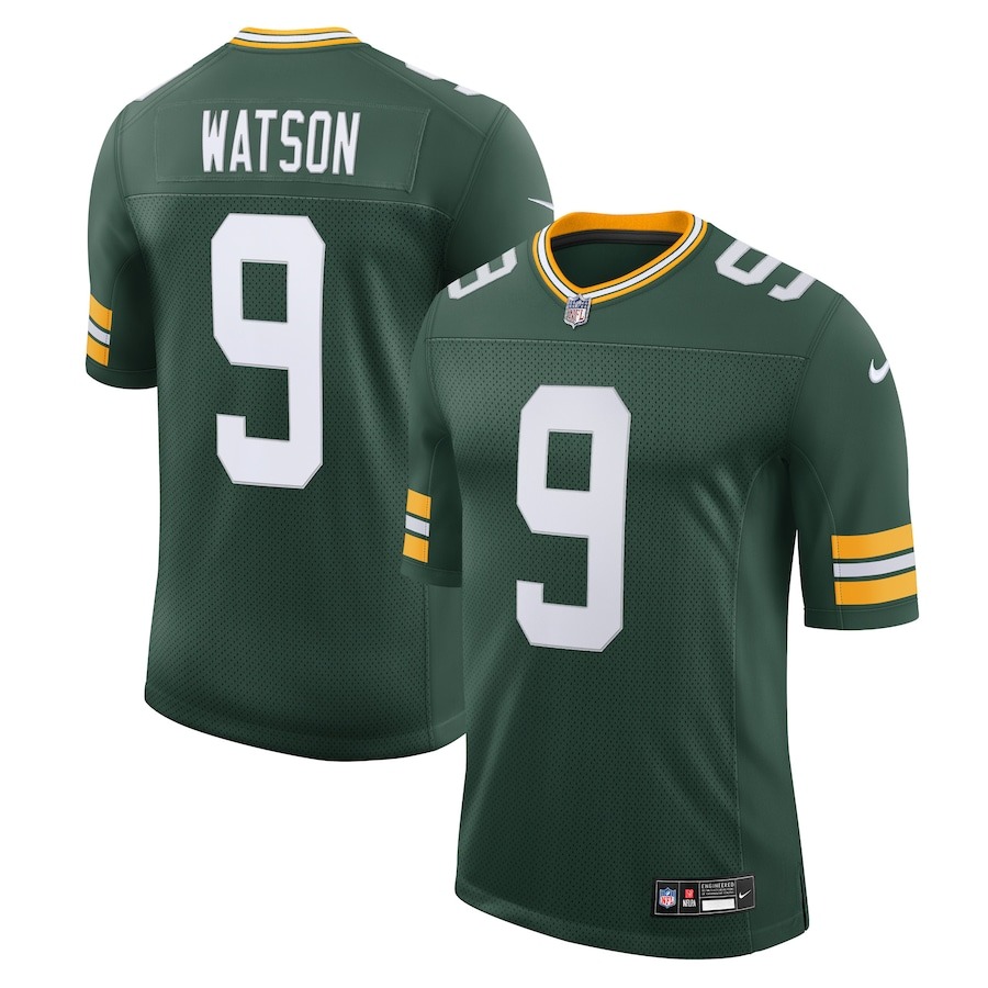Men's Green Bay Packers Christian Watson Nike Green  Vapor Untouchable Limited Jersey - ujerseystore