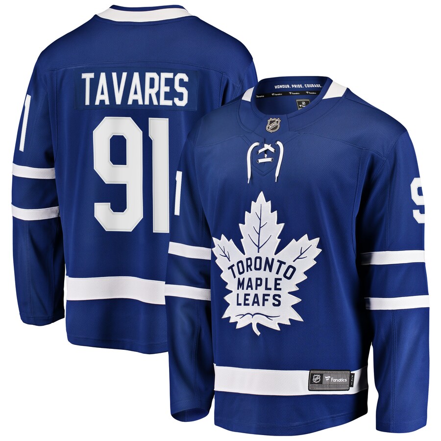 Men's Toronto Maple Leafs John Tavares Fanatics Branded Blue Home Premier Breakaway Player Jersey - ujerseystore