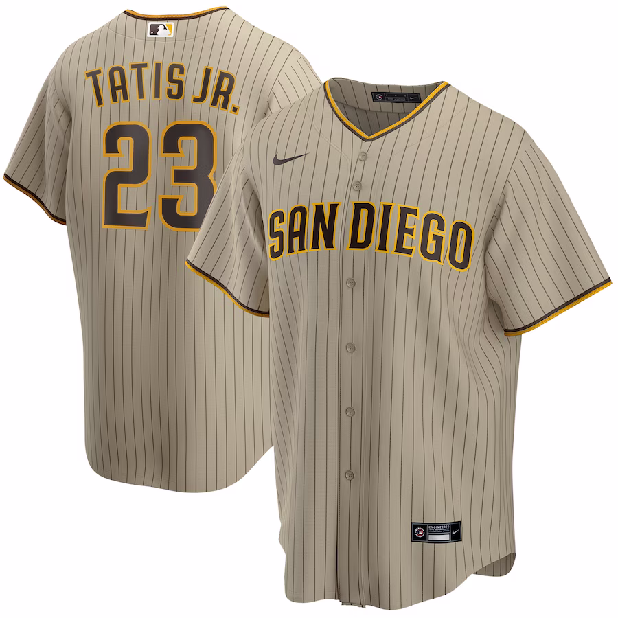 Men's San Diego Padres Fernando Tatis Jr. Nike Tan Alternate Replica Player Jersey - ujerseystore