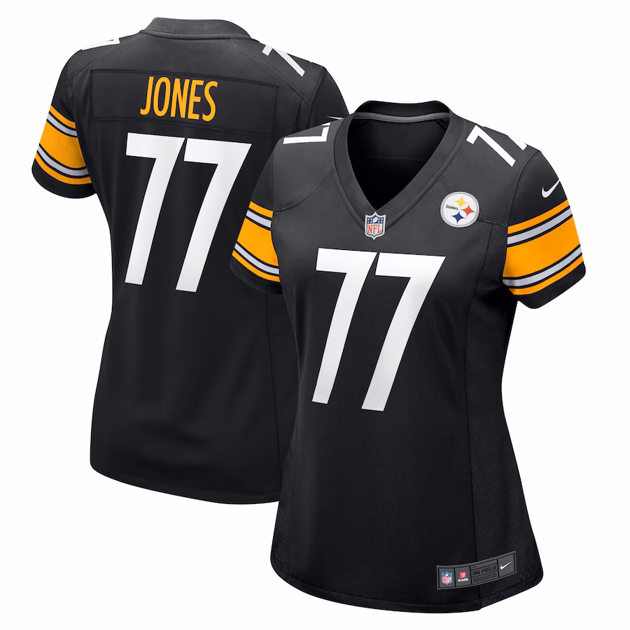 Women's Pittsburgh Steelers Broderick Jones Nike  Black  Game Jersey - ujerseystore